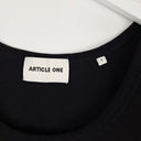 Second-Hand - Article One Essential Black Ribbed Full Length Singlet Top Size S - SwapUp