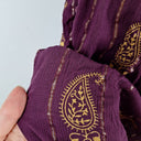 Second-Hand - Tree of Life Purple Amelia Shimmering Maxi Dress Size L - SwapUp