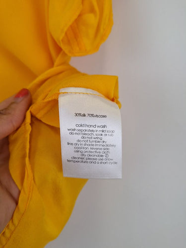 Second-Hand - Gorman Fun Sunshine Silk Blend Top Size XS - SwapUp