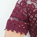 Second-Hand - Review Plum Tailored Lace Midi Dress Size 6 - SwapUp
