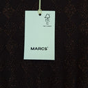 Second-Hand - Marcs Chocolate Shimmer Diamond Knit Top Size XS - SwapUp