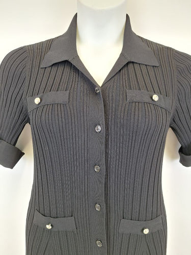 Second-Hand - Marcs Ribbed Midi Knit Polo Dress Size M - SwapUp