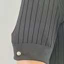 Second-Hand - Marcs Ribbed Midi Knit Polo Dress Size M - SwapUp