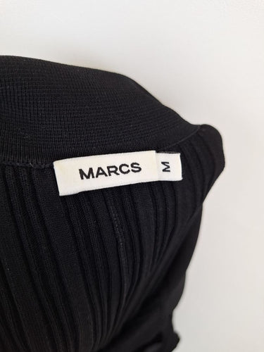 Second-Hand - Marcs Ribbed Midi Knit Polo Dress Size M - SwapUp