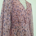 Second-Hand - Pink Lace Long Sleeve Midi Dress Size 10 - SwapUp