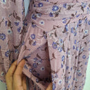 Second-Hand - Pink Lace Long Sleeve Midi Dress Size 10 - SwapUp