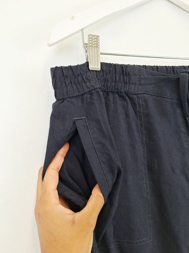 Second-Hand - Sportscraft Staple Linen Blend Crop Jeans Size 16 - SwapUp