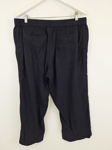 Second-Hand - Sportscraft Staple Linen Blend Crop Jeans Size 16 - SwapUp