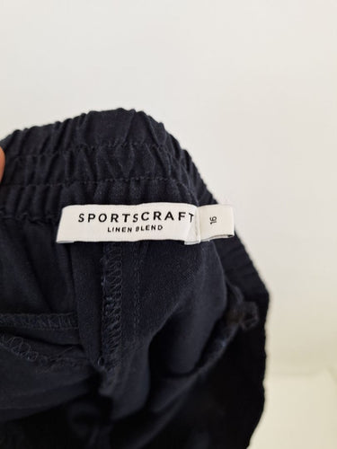 Second-Hand - Sportscraft Staple Linen Blend Crop Jeans Size 16 - SwapUp