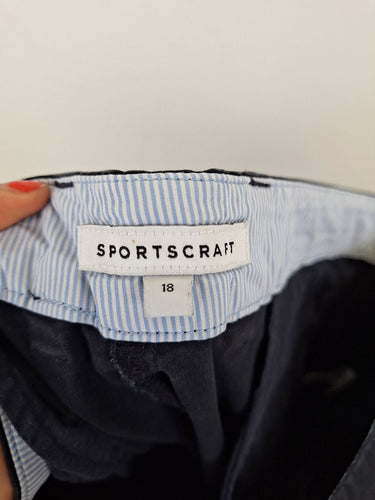 Second-Hand - Sportscraft Classic Straight Slim Chinos Pants Size 16 - SwapUp