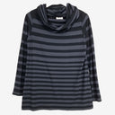 Second-Hand - Mela Purdie Edgy Striped Cowl Neck Top Size 12 - SwapUp