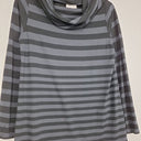 Second-Hand - Mela Purdie Edgy Striped Cowl Neck Top Size 12 - SwapUp