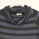 Second-Hand - Mela Purdie Edgy Striped Cowl Neck Top Size 12 - SwapUp