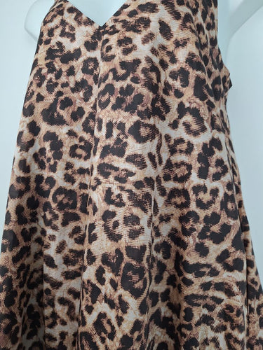 Second-Hand - Witchery Leopard Floaty Mini Dress Size 12 - SwapUp