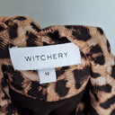 Second-Hand - Witchery Leopard Floaty Mini Dress Size 12 - SwapUp