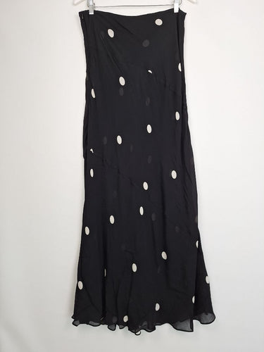Second-Hand - DISSH Polka Bias Maxi Skirt Size 14 - SwapUp