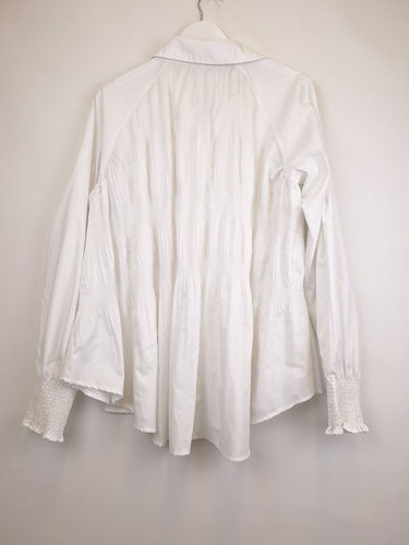 Second-Hand - Brave + True Ruched Detail Shirt Size L - SwapUp