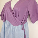 Second-Hand - Gorman Playful Two Tone Wrap Dress Size 10 - SwapUp