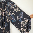 Second-Hand - Witchery Midnight Orchid Bloom Jacket Size 8 - SwapUp