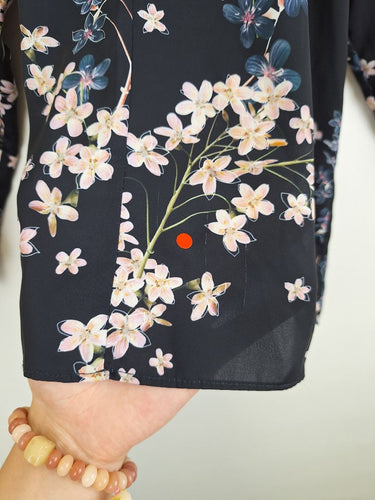 Second-Hand - Witchery Midnight Orchid Bloom Jacket Size 8 - SwapUp