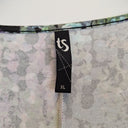 Second-Hand - Taking Shape Abstract Garden Tones Comfy Top Size XL - SwapUp