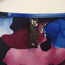 Second-Hand - Taking Shape Watercolour Floral Stripe Contrast Top Size XL - SwapUp