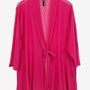 Second-Hand - Taking Shape Vibrant Pink Tie Front Cardigan Size XL - SwapUp