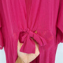 Second-Hand - Taking Shape Vibrant Pink Tie Front Cardigan Size XL - SwapUp