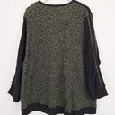 Second-Hand - Virtuelle Khaki Cheetah Ribbed Edge Top Size 20 - SwapUp