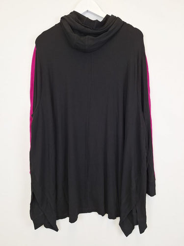 Second-Hand - Taking Shape Fuchsia Star Detail Half Zip Jumper Size XL - SwapUp