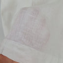 Second-Hand - Sportscraft Crisp White Linen Button Back Top Size 10 - SwapUp