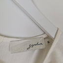 Second-Hand - Sportscraft Crisp White Linen Button Back Top Size 10 - SwapUp
