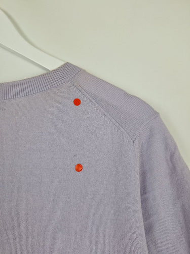Second-Hand - Sportscraft Lavender Beaded Jewel Neck Top Size M - SwapUp