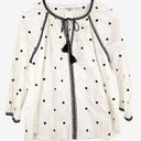 Second-Hand - Country Road Embroidered Dot And Tassel Blouse Size XS - SwapUp