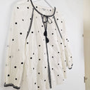 Second-Hand - Country Road Embroidered Dot And Tassel Blouse Size XS - SwapUp