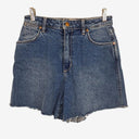 Second-Hand - Wrangler High Waist Cut Off Shorts Size 10 - SwapUp
