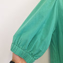 Second-Hand - Boho Bird Puff Sleeve Shift Mini Dress Size 8 - SwapUp