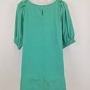 Second-Hand - Boho Bird Puff Sleeve Shift Mini Dress Size 8 - SwapUp