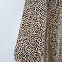 Second-Hand - Seed Leopard Long Sleeve Midi Dress Size 6 - SwapUp