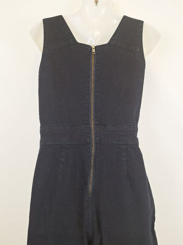 Second-Hand - Great Plains Dark Denim Tailored Jumpsuit Size 6 - SwapUp