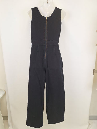 Second-Hand - Great Plains Dark Denim Tailored Jumpsuit Size 6 - SwapUp