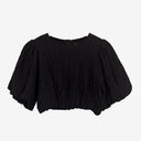 Second-Hand - Rosebullet Crepe Puff Sleeve Crop Top Size 6 - SwapUp