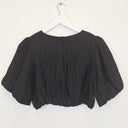 Second-Hand - Rosebullet Crepe Puff Sleeve Crop Top Size 6 - SwapUp