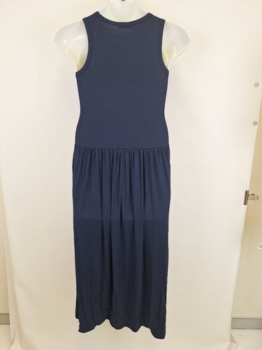 Second-Hand - Dharma Bums Everyday Navy Maxi Dress Size L - SwapUp