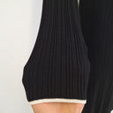 Second-Hand - Thanne Ribbed Collar Long Sleeve Midi Dress Size S - SwapUp