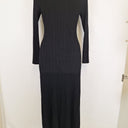 Second-Hand - Thanne Ribbed Collar Long Sleeve Midi Dress Size S - SwapUp