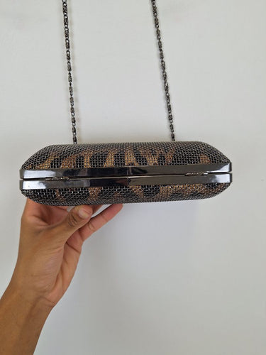 Second-Hand - Assorted Brands Leopard Wire Mesh Crossbody Bag - SwapUp
