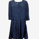 Second-Hand - Hi There by Karen Walker Sophisticated Blue Meadow Midi Dress Size 10 - SwapUp