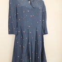 Second-Hand - Hi There by Karen Walker Sophisticated Blue Meadow Midi Dress Size 10 - SwapUp