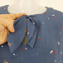 Second-Hand - Hi There by Karen Walker Sophisticated Blue Meadow Midi Dress Size 10 - SwapUp